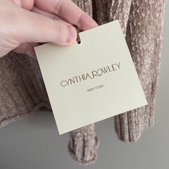 Cynthia Rowley Tan Crew Neck Sweater - Picture 7 of 9